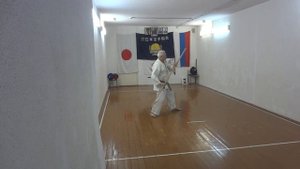Akamine no Bo Kihon kata 1 (Moscow karate club Sakura)Boleslav Voishko 8 dan IKA