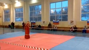 Сольное выступление по Фланкеровке шашкой "Своих не бросаем" по спортивной дисциплине