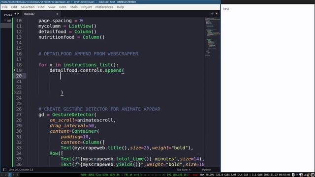 Flet Tutorial - WebScrapping for Build Recipe Food App смотреть онлайн