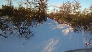 Мотоцикл Урал по снегу