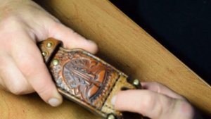 Ремень из кусков кожи под Крокодила. 5ч. Эксклюзивные изделия из кожи.
