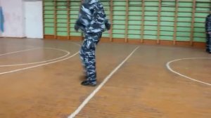 Строевая подготовка нашей команды (БТОПиС)