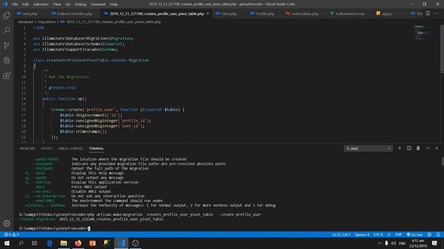 PHP Laravel 6.0 Part 5/5 ( Follow button using vue.js & Pagination ) [TAGALOG]