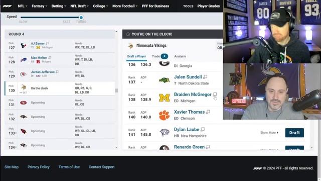 Vikings ULTIMATE 7 Round NFL Mock Draft смотреть онлайн