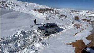 Lexus GX470 - Подъем по снегу