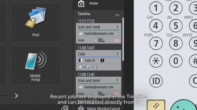 Canon imageRUNNER ADVANCE Generation 3 - Home screen demonstration смотреть онлайн