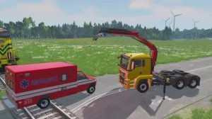 Краш-тест: Автомобили и техника против препятствий, воды, гор, ухабов и камней! #13  BeamNG.drive