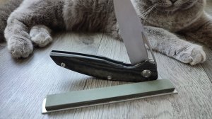 Заточка Green Thorn на сланце Green Brazzilian ч 2 доводка на порошке КК 2000