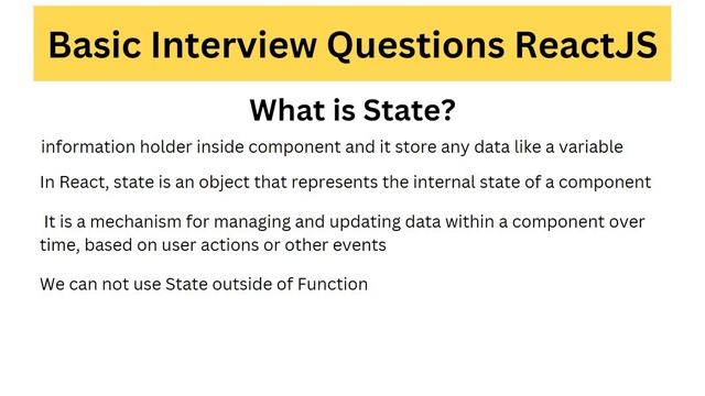 Top 10 most asked React JS Interview Questions and Answers | react interview questions