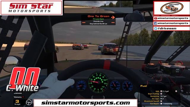 Sim Star Motorsports NWXS Get Well ED Pocono Raceway 150 смотреть онлайн