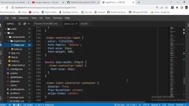 Digital Timer App | Coding Practice 19 | REACT JS | NxtWave | CCBP 4.0