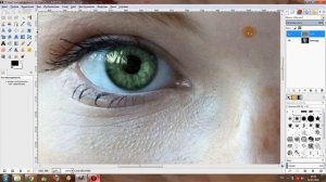 GIMP: Как изменить цвет глаз?
