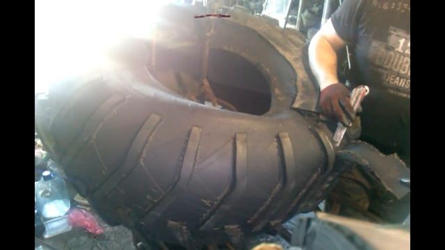 обдирка покрышки ВИ-3 , часть 3 смотреть онлайн