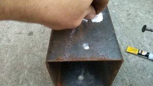Показываю как прочно и надёжно заделать большое отверстие в металле, без сварки