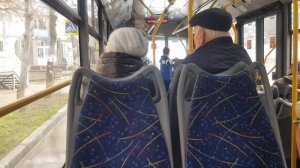 Севастопольский троллейбус на ЛАЗ Е183А1 №2033 на 1 маршруте 31.01.2023г.