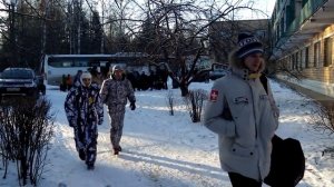 Приезд детей на зимнюю смену в детский лагерь