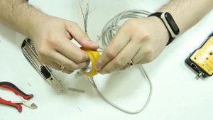Как соединить порванный кабель витую пару для интернета без инструмента