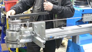 Трубогиб ручной - гибка спирали из трубы нержавейки D 6,3 мм на трубогибе PARTNER производства БМК