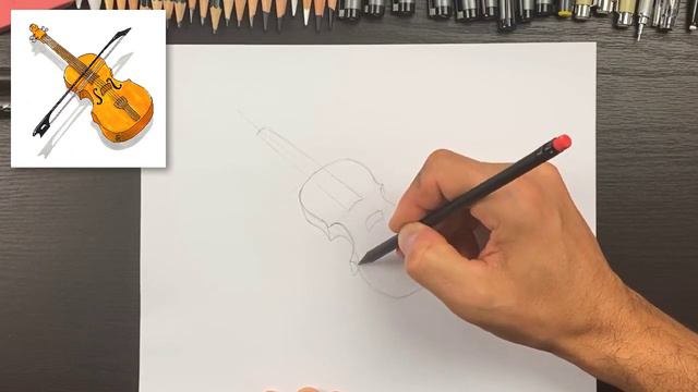 How to Draw VIOLIN - Fun & Easy - MUSIC смотреть онлайн