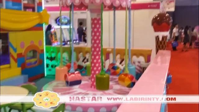 детский лабиринт-карусель конфеты