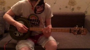 Cigarbox style guitar made from Anti-tank mine Full metal jacket | Сигарбокс гитара из мины