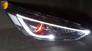 Тюнинг передние фары оптика Форд Фокус 3 / Headlights Ford Focus MK3 3