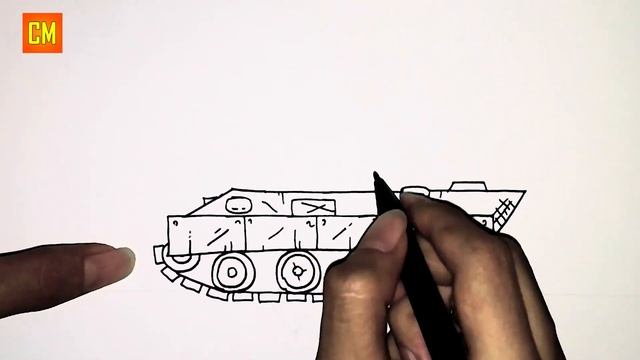 Cara Menggambar Tank Kartun Panther | Gerand Tank | Part 13 смотреть онлайн