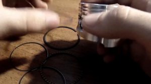 Установка поршневых колец на 4х.т.Скутер