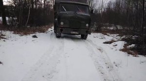 маз 5549 с резиной зил 131 по снегу 1