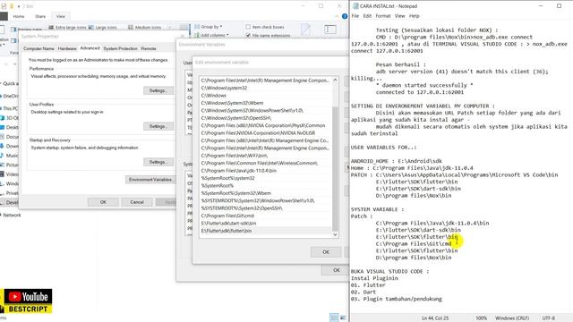 Flutter : Instal Flutter Pada Program Visual Studio Code & Android Studio Sampai Tuntas | App Mobil смотреть онлайн