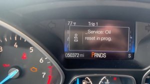 Ford Escape 2017 Reiniciar el indicador de cambio de aceite (Oil Change Reset)