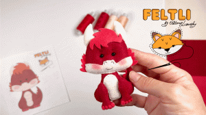 Мастер-класс огненный ДРАКОН из фетра своими руками / Символ 2036 года своими руками