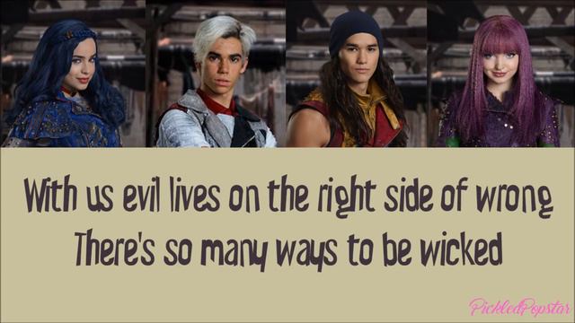 Ways To Be Wicked - Descendants Cast (Color Coded Lyrics) смотреть онлайн