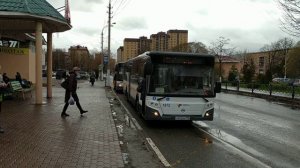 Автобусы ЛиАЗ-5292.65-03, ЛиАЗ-4292.60 (1-2-1) остановка Горсовет (Дмитров) 28.10.2021