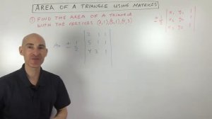 Area of a Triangle Using Determinant