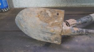 Реставрация лопаты армии США Rusty 1960-х годов
