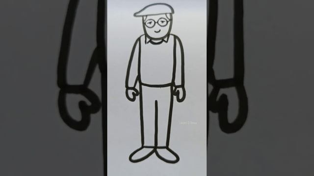 GRANDFATHER Drawing | Gift a Drawing to Him | Show Love |Easy Drawing videos for kids,  Preschooler