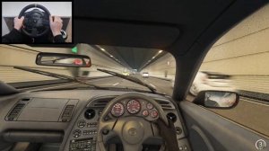 1200HP Toyota Supra MK4 Cutting Up Heavy Traffic | Assetto Corsa | Steering Wheel Gameplay