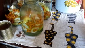 ЗАГОТОВКИ на зиму КОМПОТ ЯБЛОЧНО-ОБЛЕПИХОВЫЙ.Вкуснятка необыкновенная.Очень ароматный и полезный.