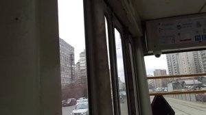 21 трамвай по лихо закрученной трассе на 3036 к Озеркам в СПб 11-***: ЛВС-86К 3036 по №21 (10.04.21