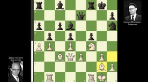 22-я партия Бронштейн - Ботвинник, матч на первенство мира 1951 года, Москва. (1-0)