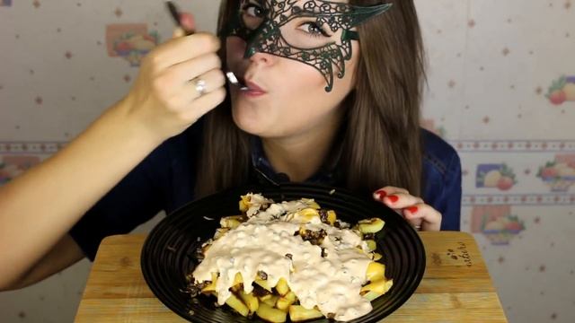 АСМР Картофель как в IN N OUT *РЕЦЕПТ*/ASMR Mukbang DIY Animal Style Fries IN N OUT *COOKING&EATING