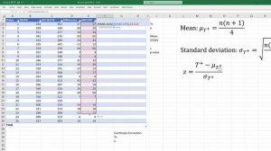 Statistics 101: Nonparametric Methods, Wilcoxon Signed Rank Test in Excel