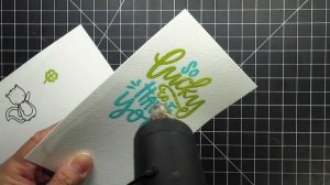 Lucky Squirrels + Two-Color Heat Embossing Technique