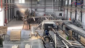 Лесопильная линия KRAFTER на лесопильном производстве. Эффективное пиление древесины. Линия Крафтер