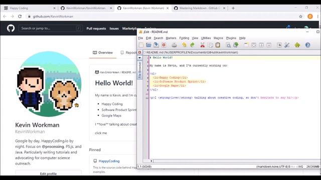 GitHub Profile README Tutorial - Happy Coding