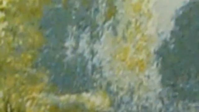 ОБЗОР картины лентами МАКИ у пруда ( Picture Poppies pond ) Картина маки. смотреть онлайн