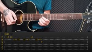 Billie Eilish - Hotline Bling | Solo Tabs | Guitar Lesson/Tutorial | Acoustic Solo: 6