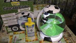 Обзор и запуск аквариума TETRA CASCADE GLOBE FOOTBALL