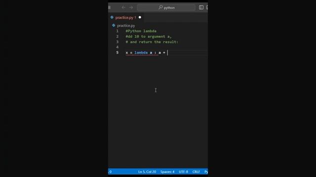python lambda #python #pythonprogramming #coding #pythoncoding #programming #code